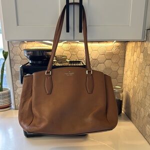 Kate Spade Brown Leather Tote Bag